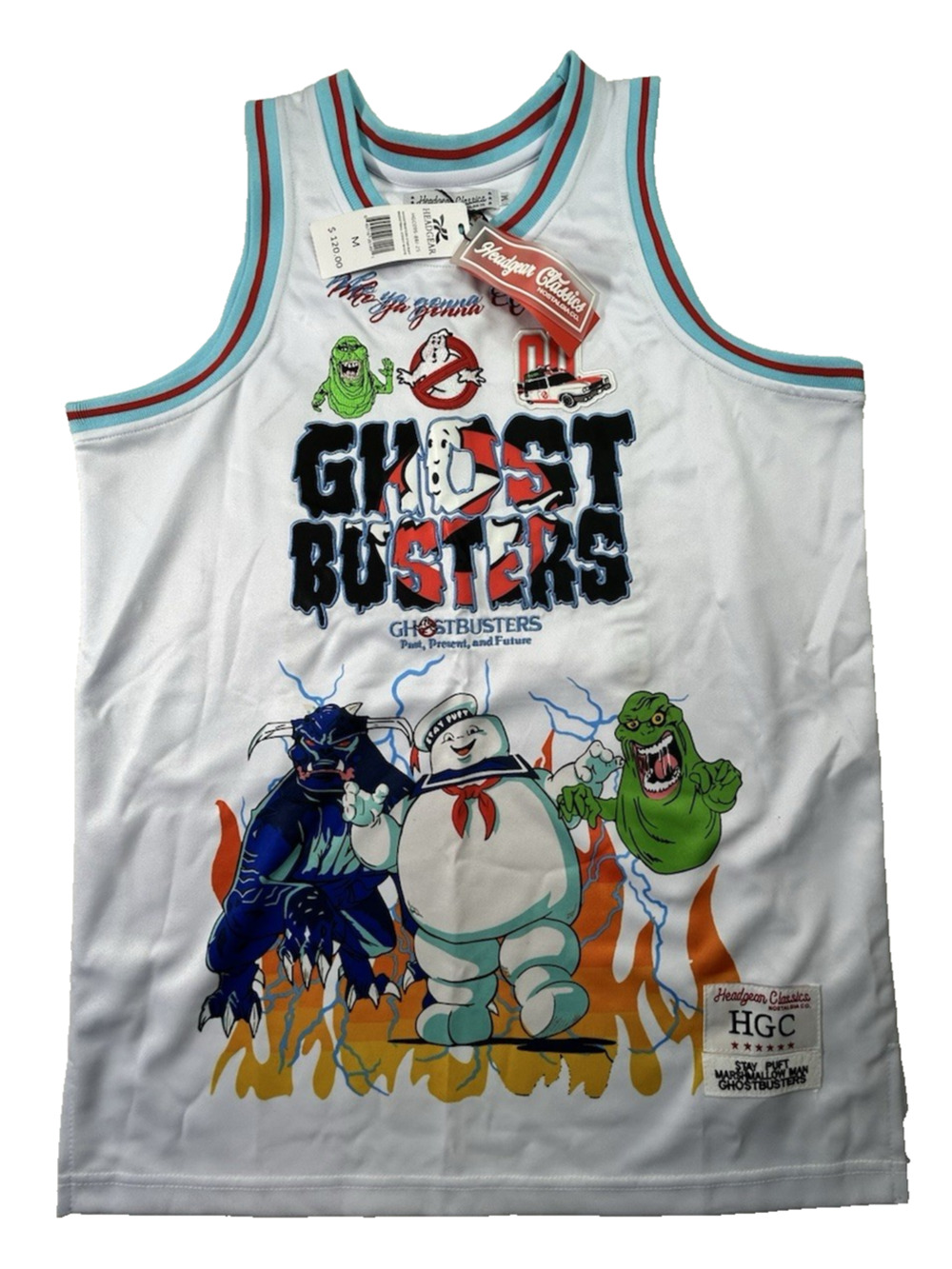 Headgear Classics GHOST BUSTERS Authentic Jersey SZ: MEDIUM NWT RARE